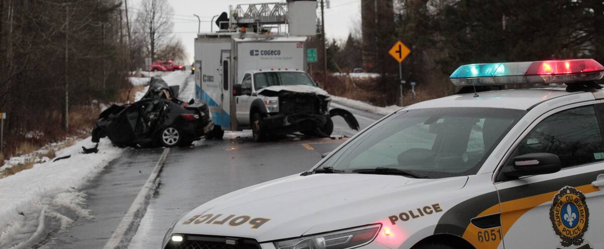 Accident en Montérégie: une femme meurt et ses deux enfants sont gravement blessés