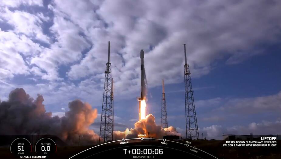 Image principale de l'article Un nombre record de satellites dans l’espace