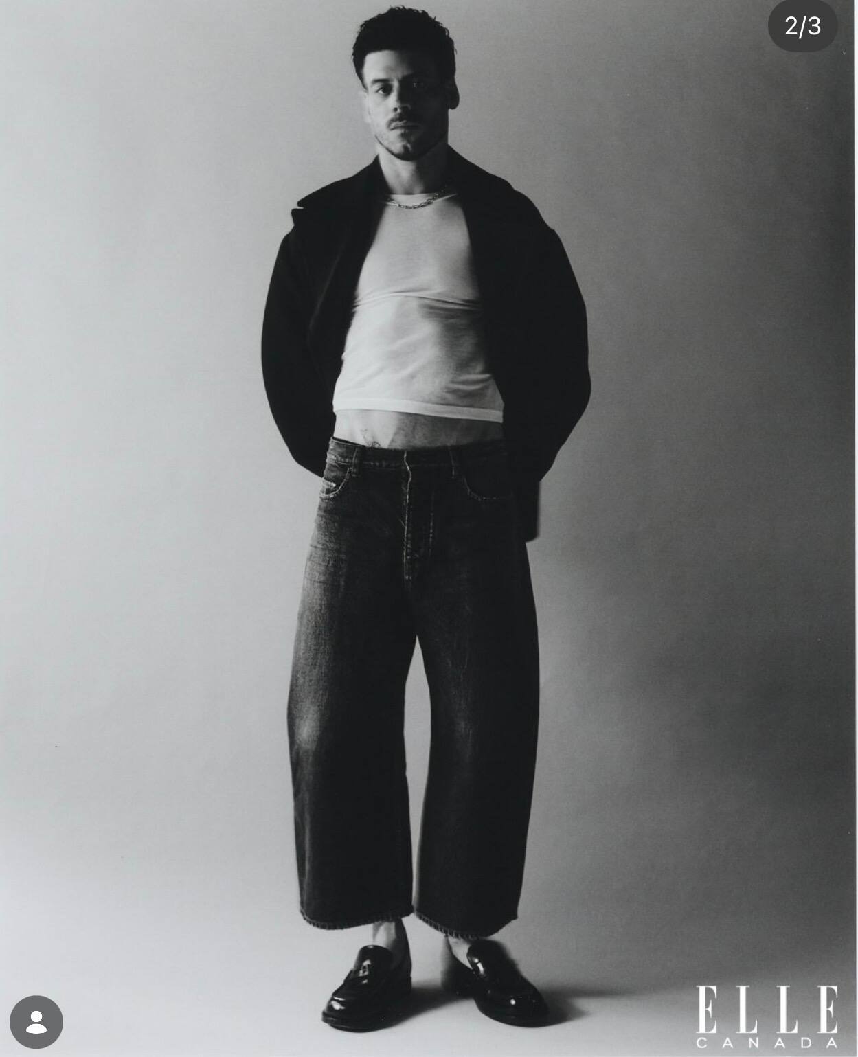 François Arnaud est la vedette de la couverture du magazine Elle Canada ...
