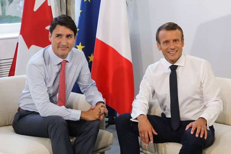 Justin Trudeau appuie Emmanuel Macron aux présidentielles françaises | JDM