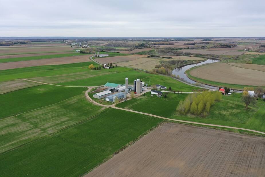 La ferme de Yannick Beauchemin, à Sainte-Monique, près de Victoriaville.
