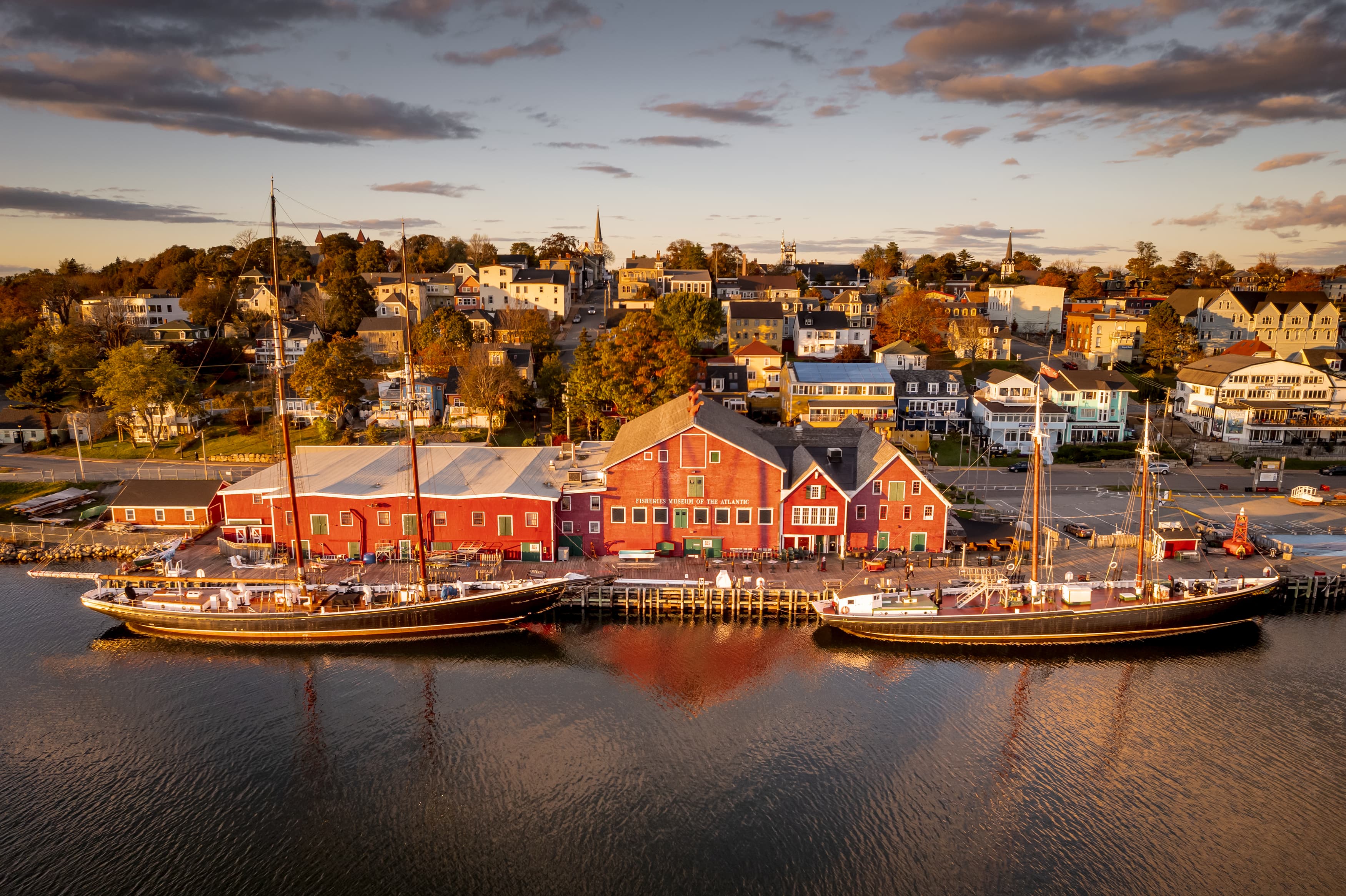 Lunenburg sous la lumi&egrave;re d&rsquo;automne