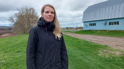 Valérie Dumas, a dairy farmer who owns nearly 200 animals.