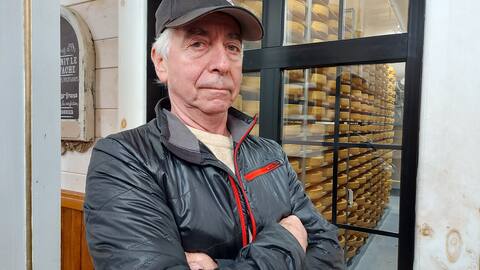 Jean Morin, from the Fromagerie du Presbytère, in Sainte-Élizabeth-de-Warwick.