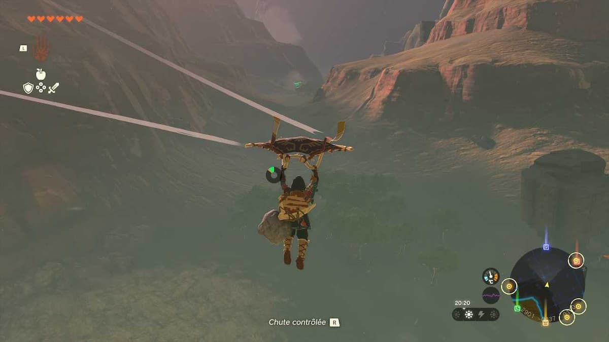 Comment avoir le Paravoile dans Zelda Tears of the Kingdom Pèse sur start Comment avoir le Paravoile dans Zelda Tears of the Kingdom Pèse sur start