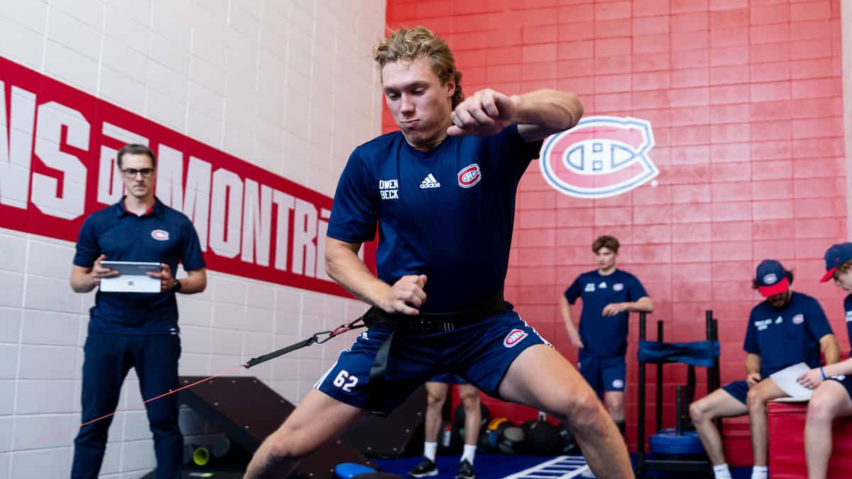 Camp de perfectionnement du CH: Owen Beck est comme un jeune vétéran