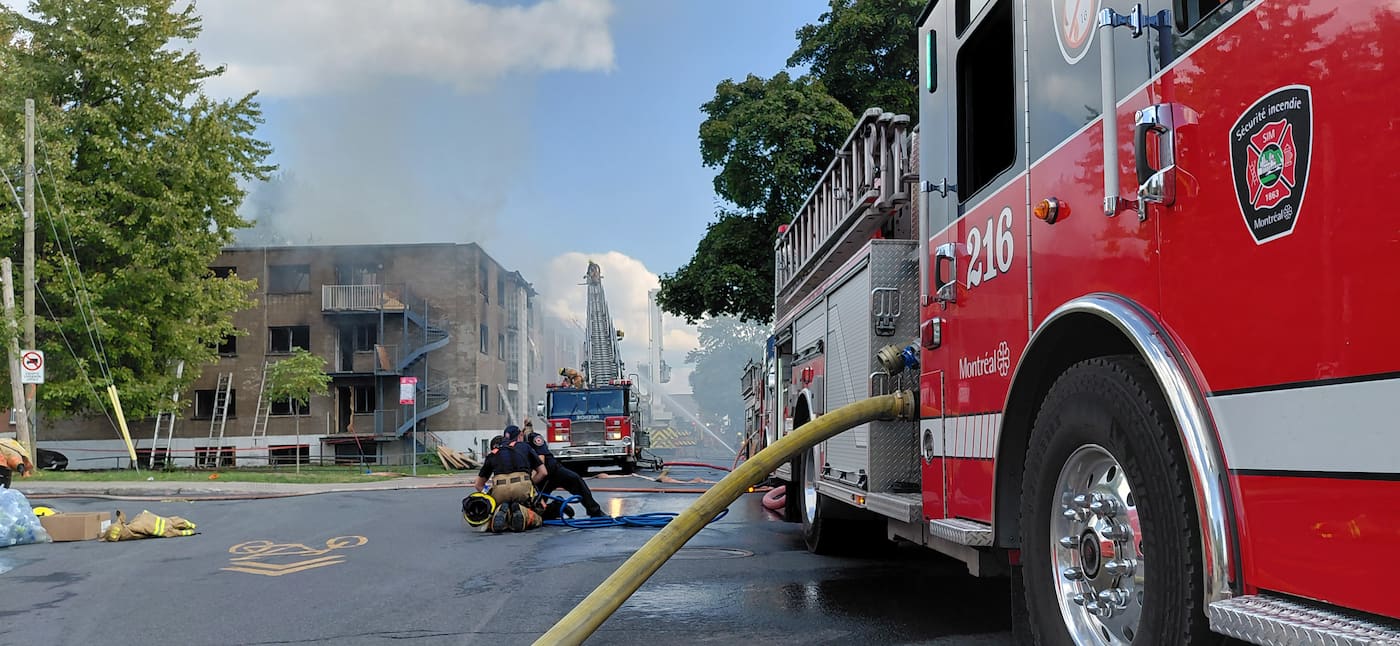 The Ravage Quebec Building Un incendie ravage un bâtiment résidentiel de trois étages | JDM