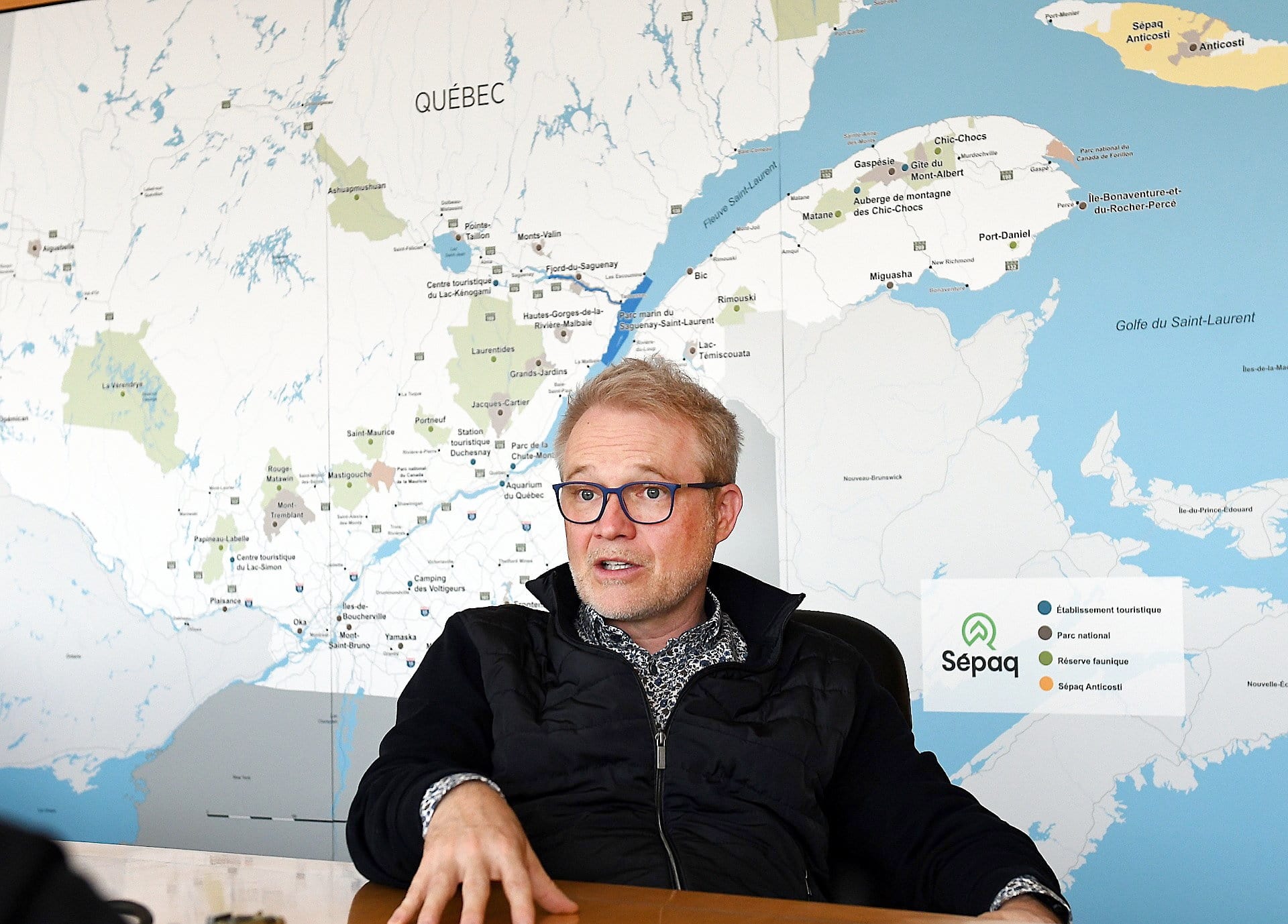 Martin Soucy, président directeur-général de la Sépaq