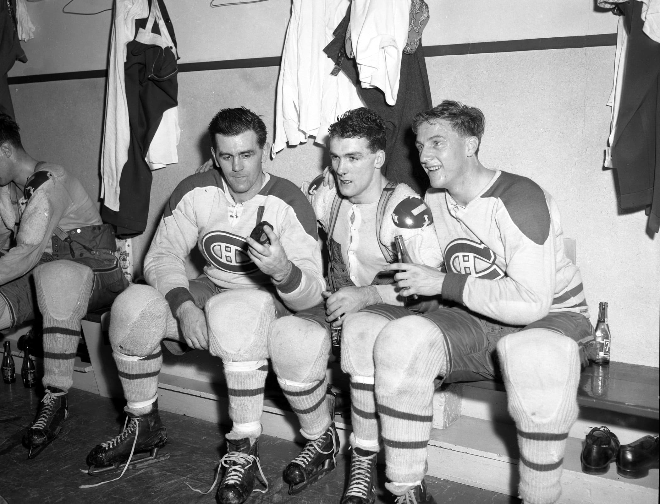 Maurice Richard, Henri Richard et Dickie Moore étaient présents pour les cinq conquêtes consécutives de la coupe Stanley, de 1956 à 1960.