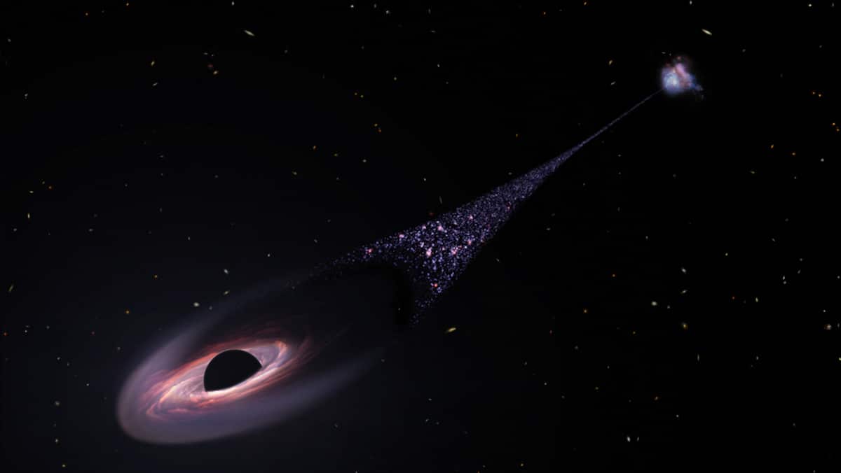 A supersonic black hole has been discovered, which creates stars A supersonic black hole has been discovered, which creates stars