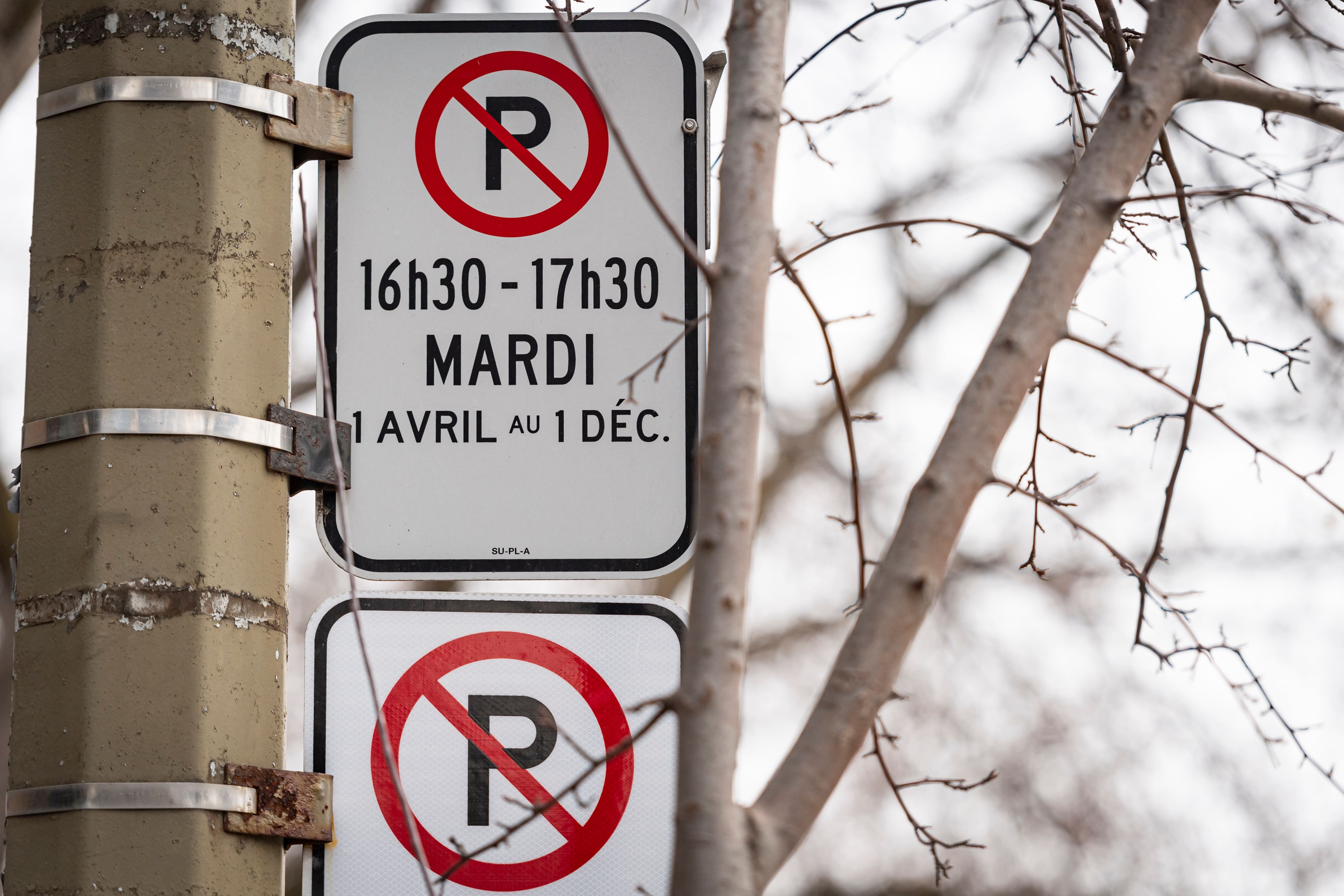 Les interdictions de stationnement suspendues pendant la grève des cols bleus