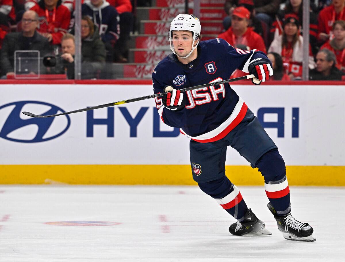 Confrontation des 4 nations: le d&eacute;fenseur des &Eacute;tats-Unis Charlie McAvoy a &eacute;t&eacute; admis &agrave; l'h&ocirc;pital