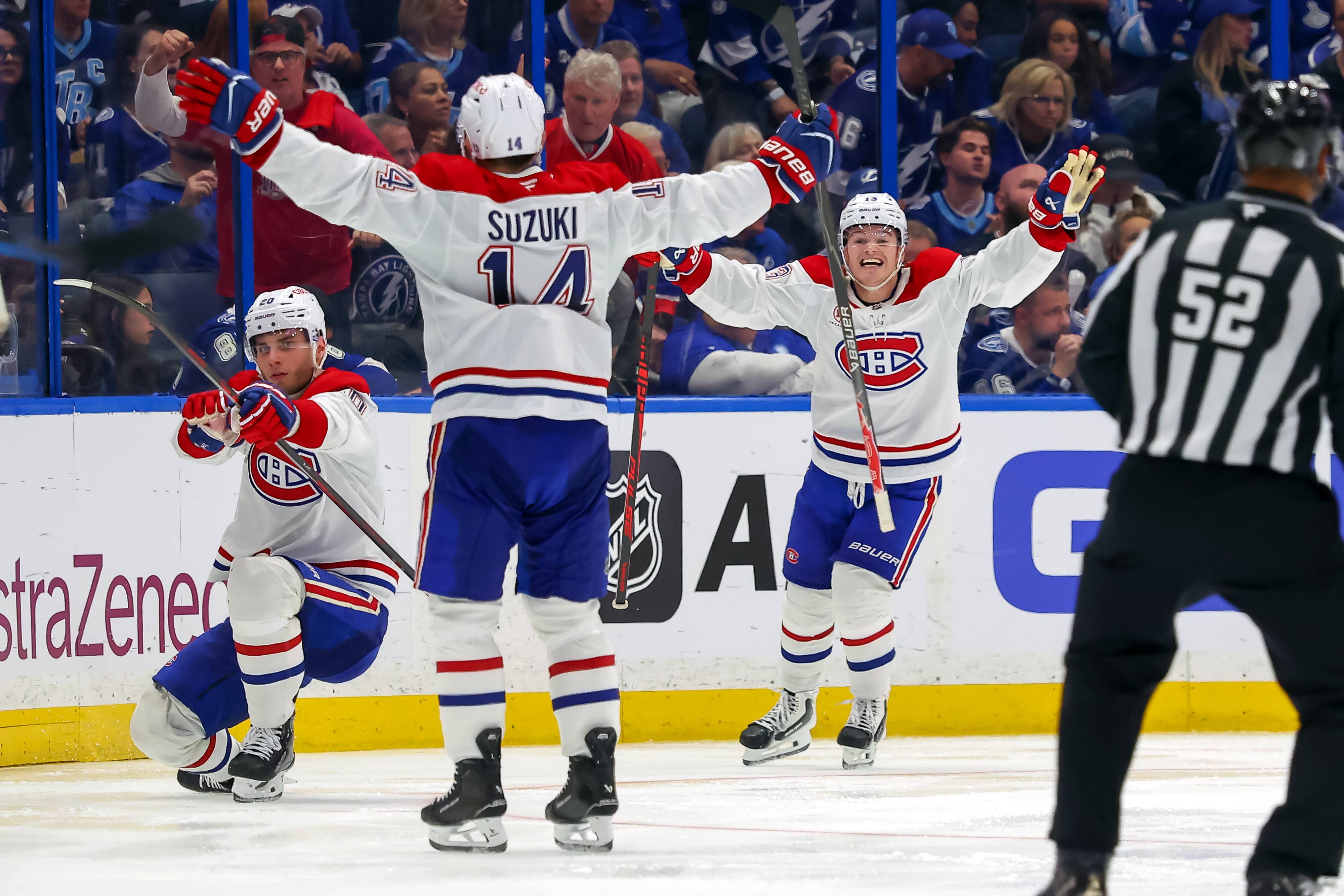 Trois buts de Juraj Slafkovsky: le réveil de l'attaque massive du Canadien est tombé à point