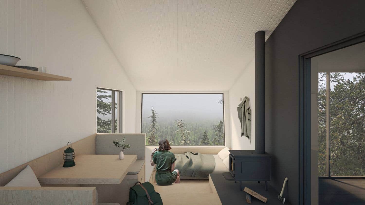 Des nouveaux refuges rustiques à Charlevoix