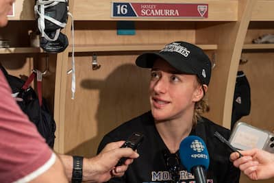 Hayley Scamurra no final da temporada da Vitória de Montreal, campeã da Coupe Walter 2026, em Montreal, no dia 27 de maio de 2026. Photo Agence QMI, JOEL LEMAY
