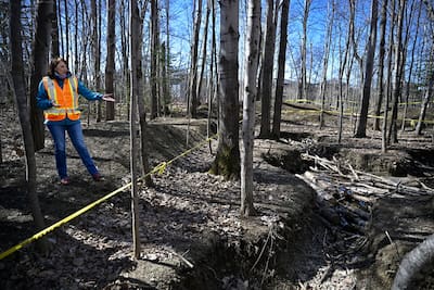 Quebec City confirmed the closure of mountain bike trails on Friday.