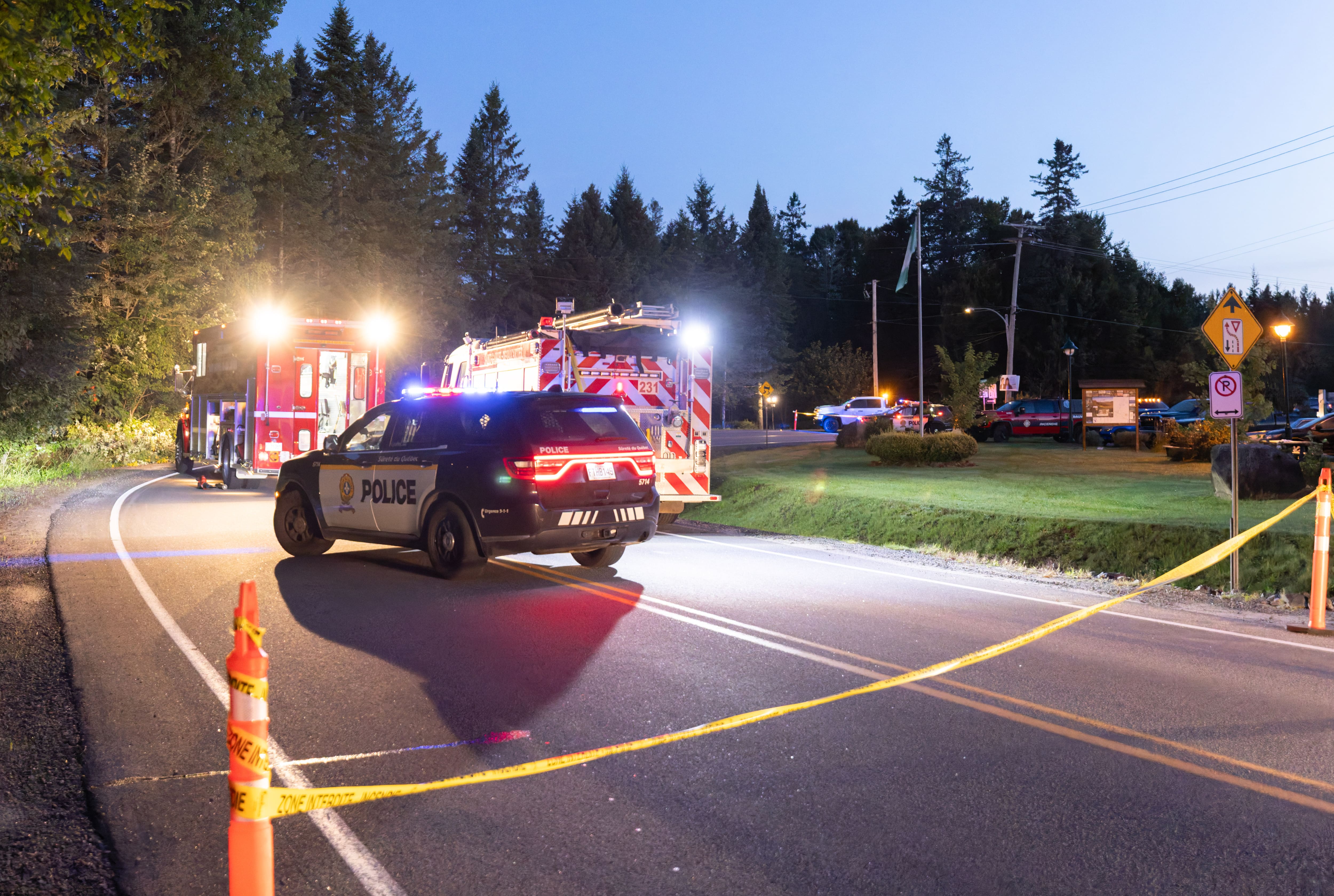 La sortie de route n’a impliqué aucun autre véhicule et s’est produite sur le boulevard Valcartier.