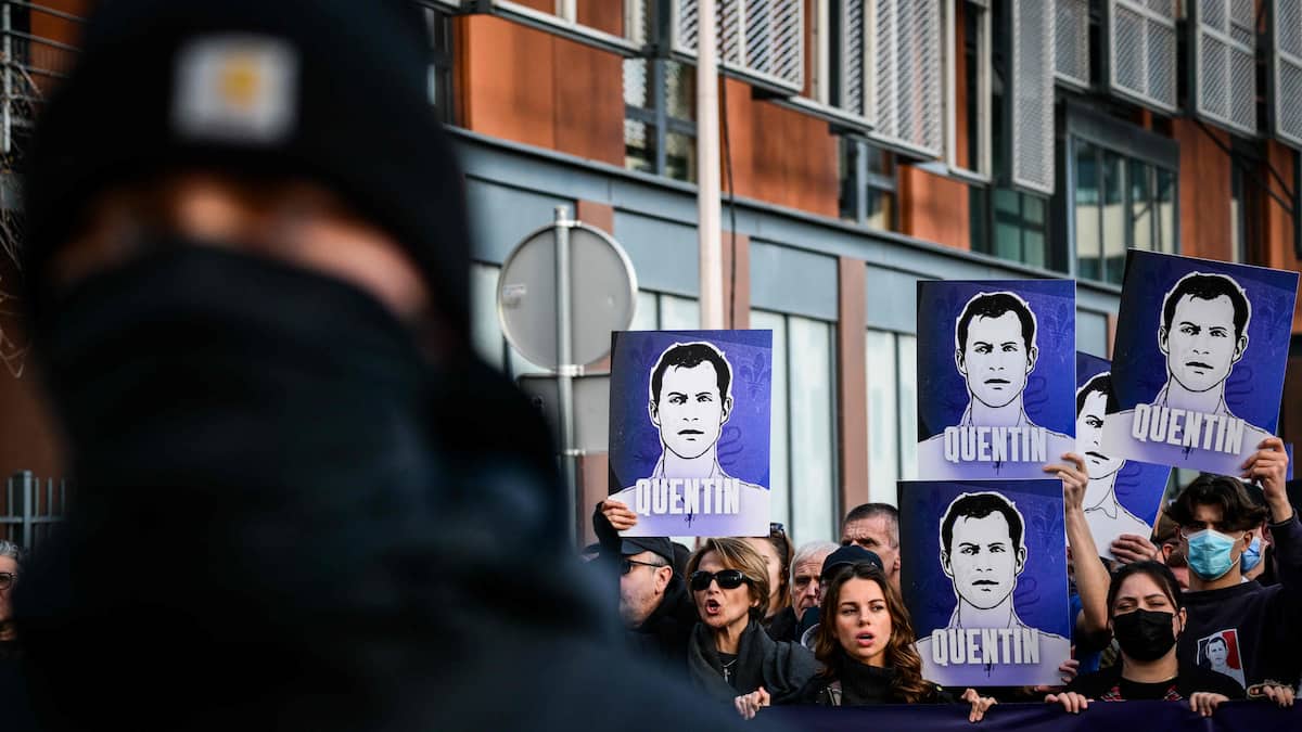 France: début sous haute sécurité de l'hommage au militant d'extrême droite battu à mort