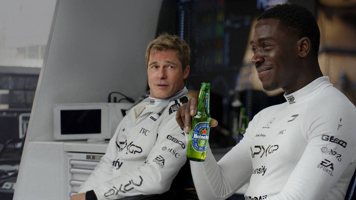 Lewis Hamilton y Brad Pitt