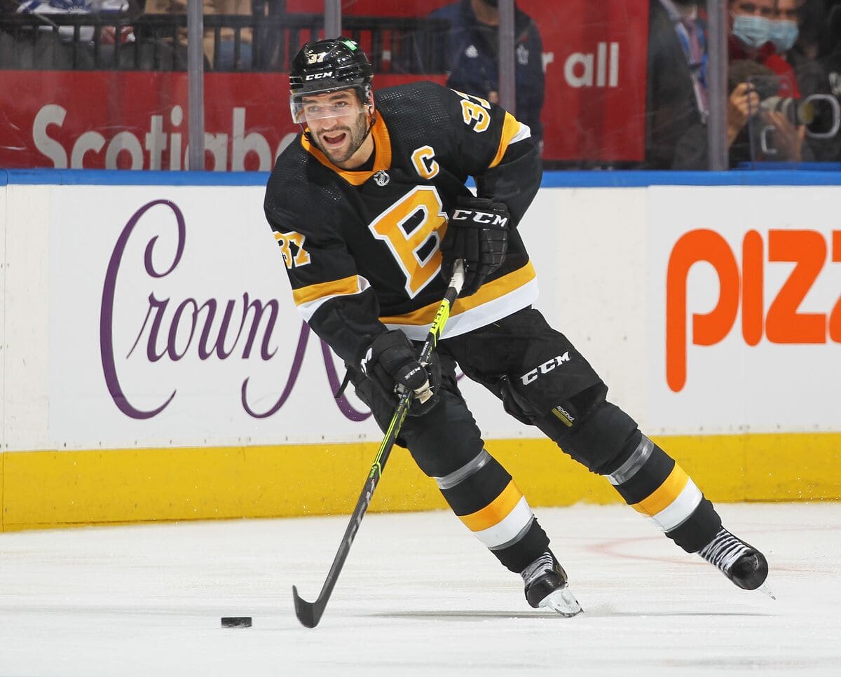 Kent Hughes : Patrice Bergeron mi-figue, mi-raisin