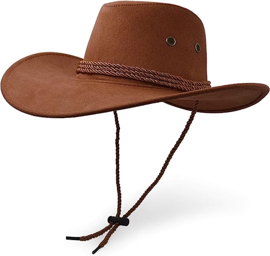 Chapeau Cowboy Orange en Velours pour Adulte | Accessoire Déguisement Chapeau Cowboy Orange en Velours pour Adulte | Accessoire Déguisement