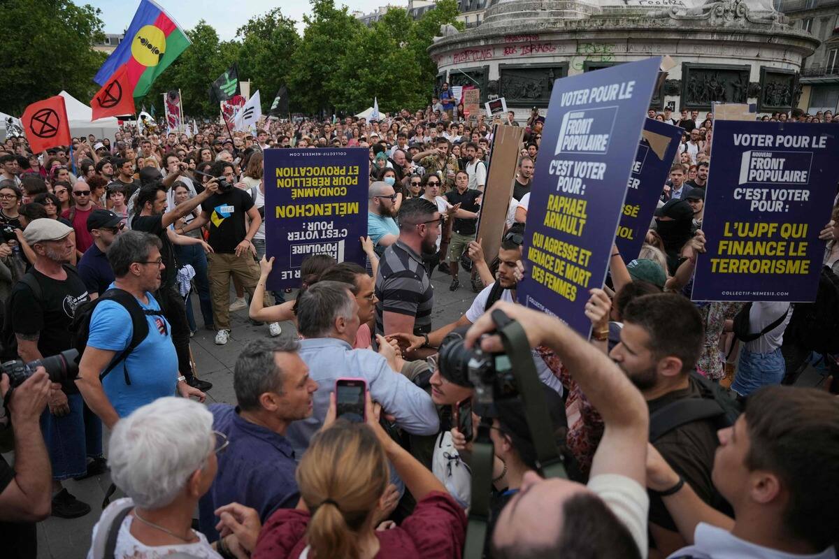 Rassemblements contre l&rsquo;extr&ecirc;me droite &agrave; Paris et en France &agrave; trois jours de l&eacute;gislatives