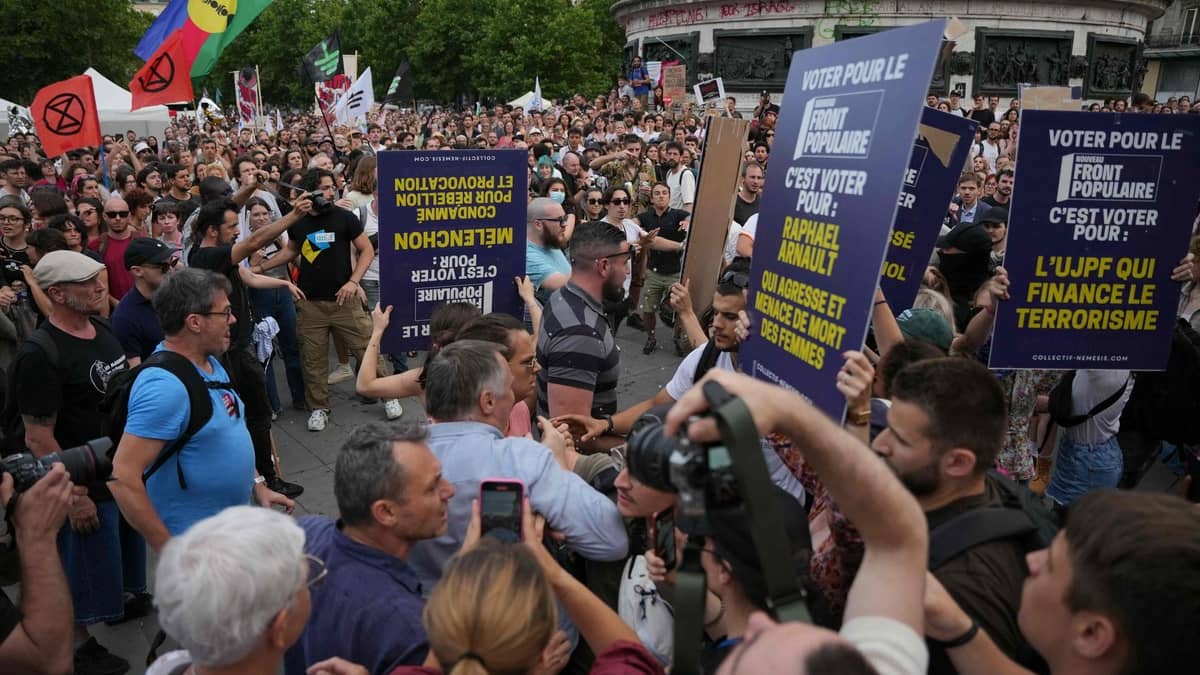 Rassemblements contre l’extrême droite à Paris et en France à trois jours de législatives