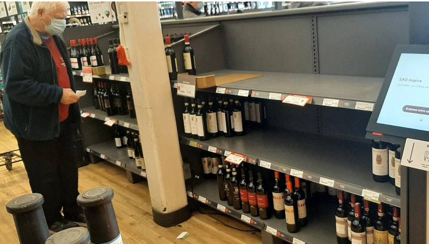 Pénurie des stocks: la SAQ tente de rassurer sa clientèle Pénurie des stocks: la SAQ tente de rassurer sa clientèle
