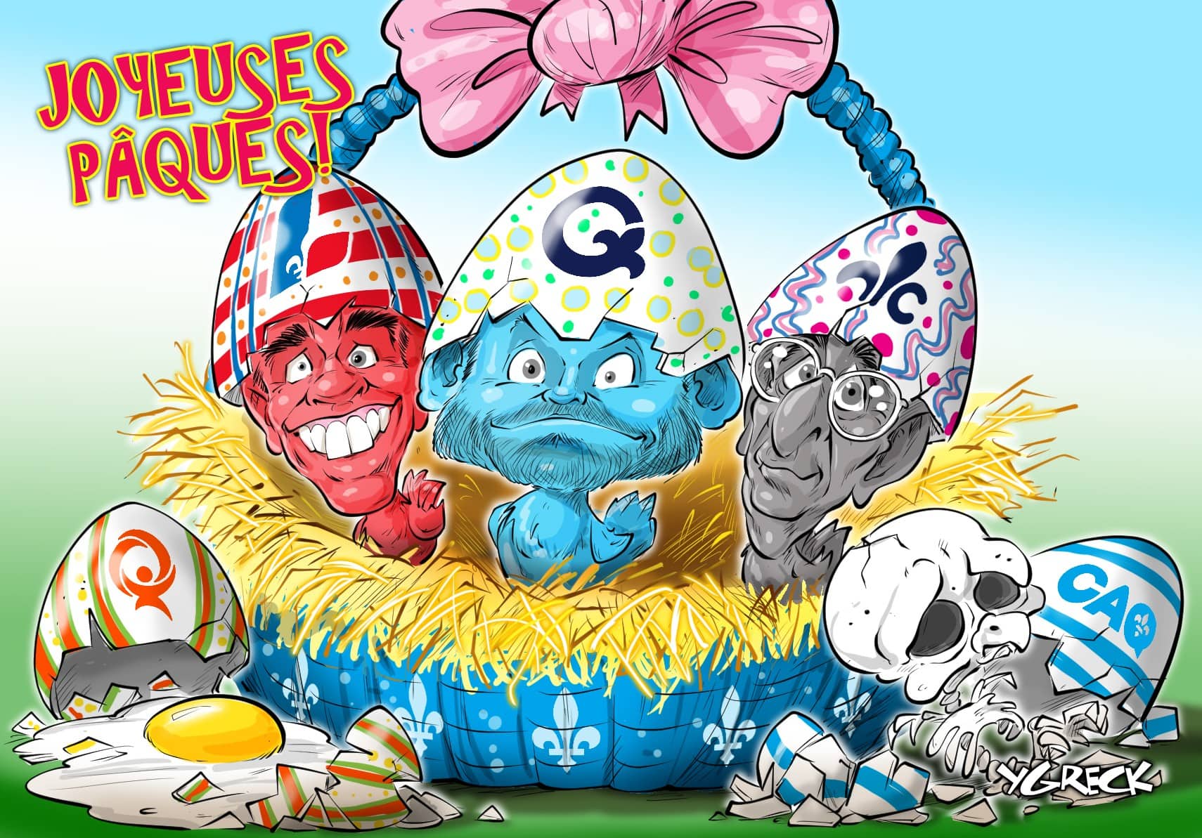 La caricature d’Ygreck en vidéo: Joyeuses Pâques!