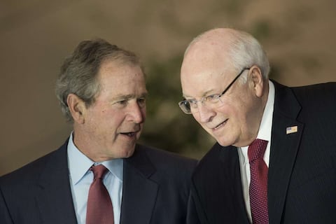 Dick Cheney, former Bush vice president (right).