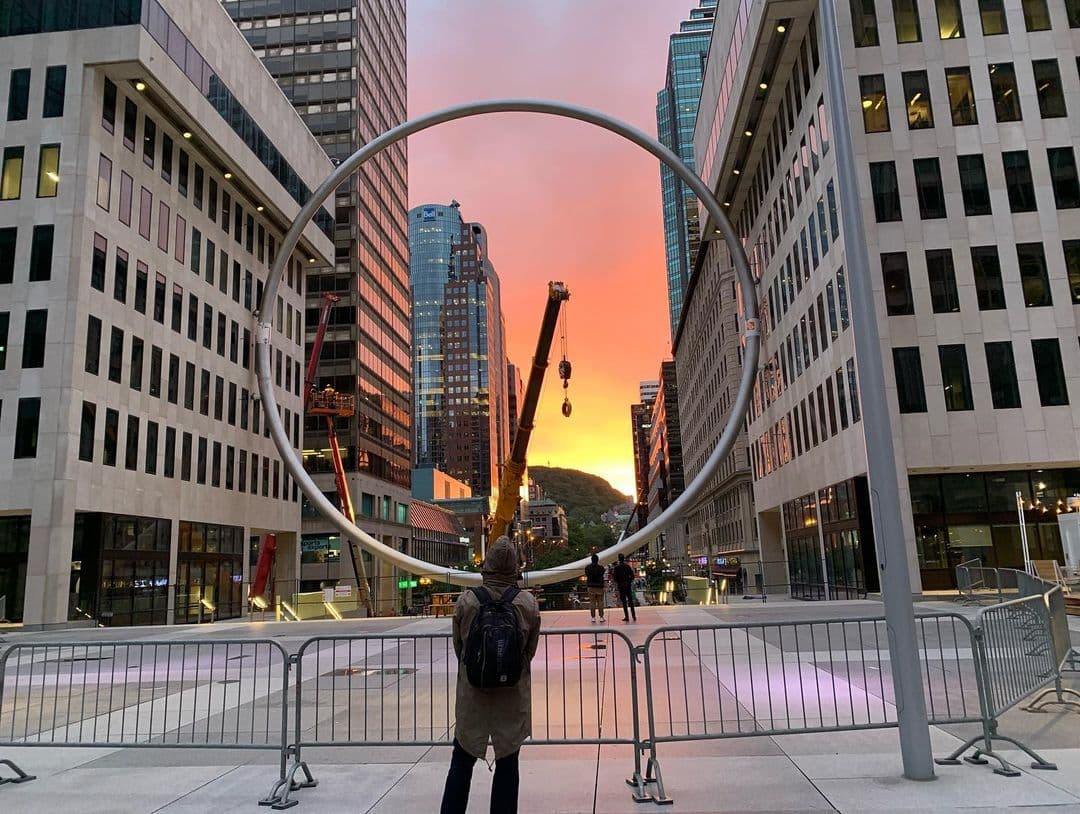 Les meilleures photos du nouvel anneau à la Place VilleMarie à