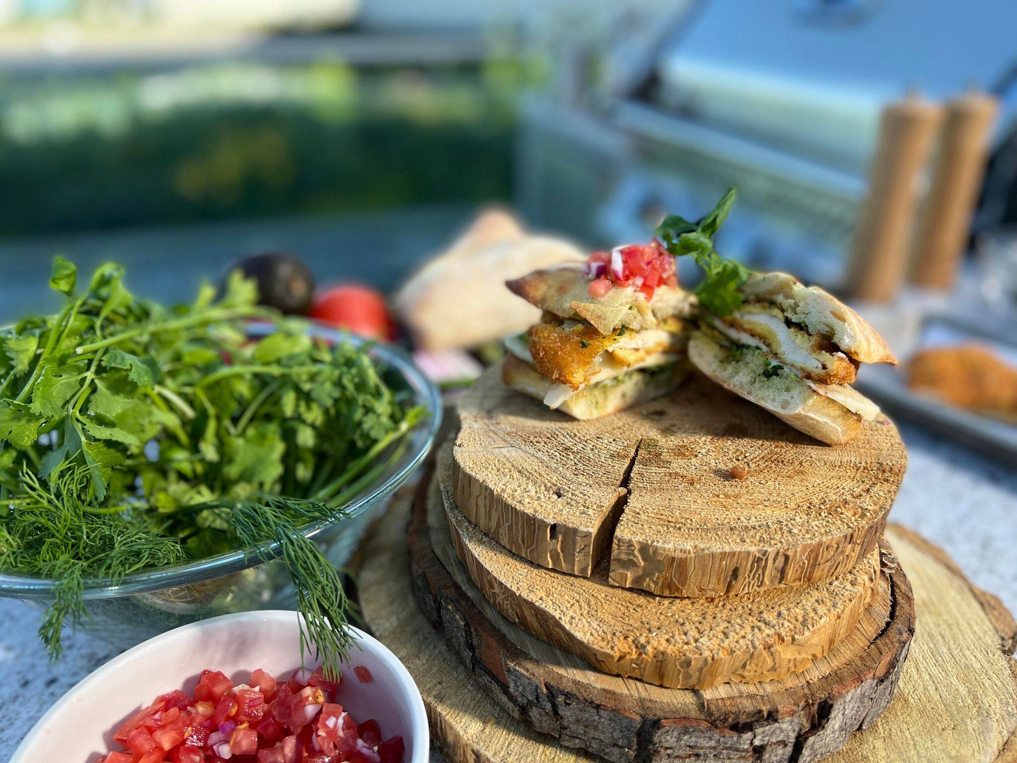 Sandwich « style cubain » au poulet pané