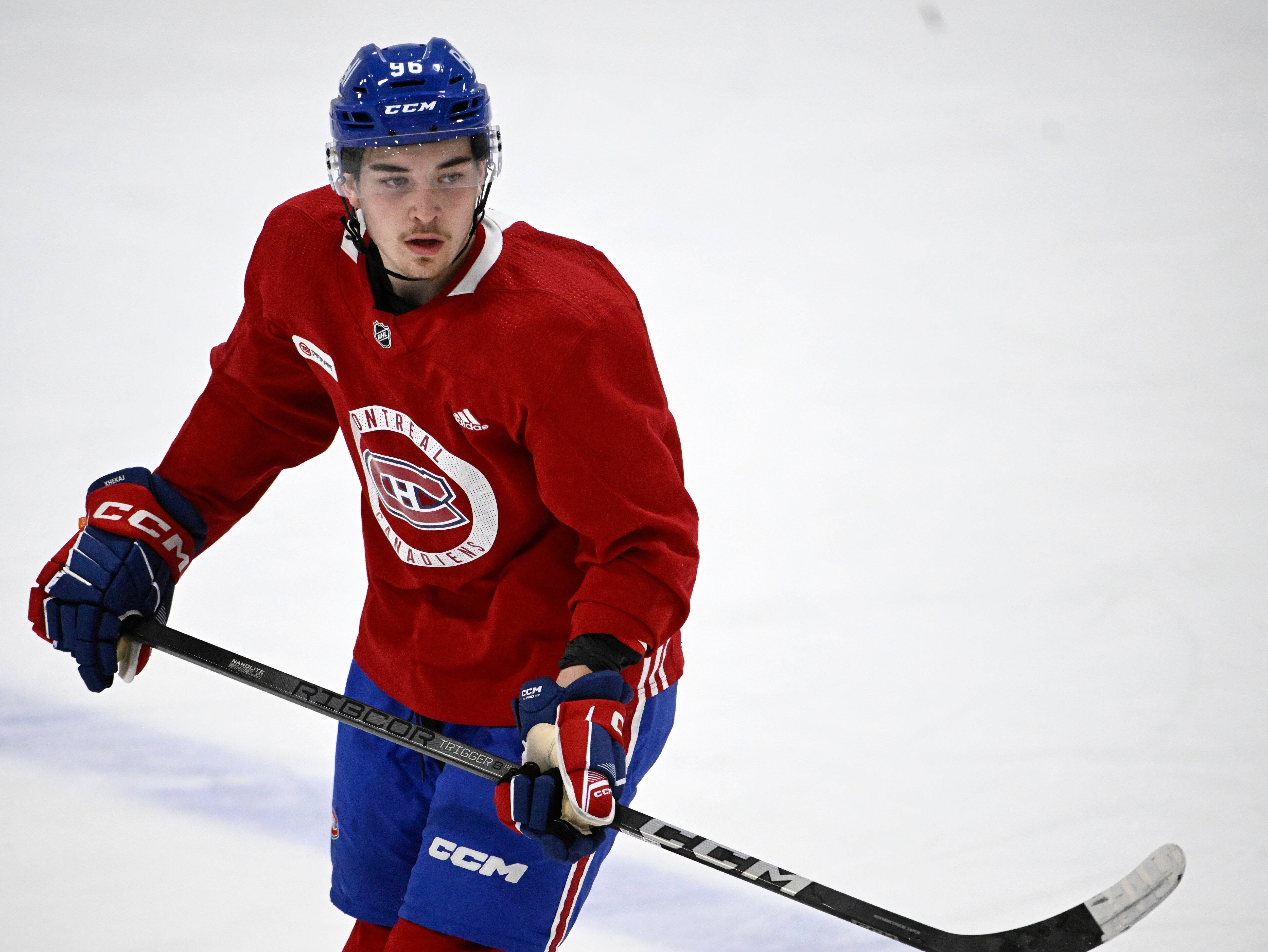 &laquo;J&rsquo;ai la confiance pour jouer avec le Canadien cette ann&eacute;e&raquo;: Florian Xhekaj se dit pr&ecirc;t pour la LNH