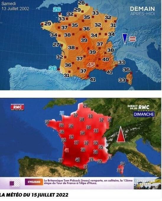 Sur les r&eacute;seaux sociaux, la d&eacute;sinformation &agrave; base de cartes m&eacute;t&eacute;o