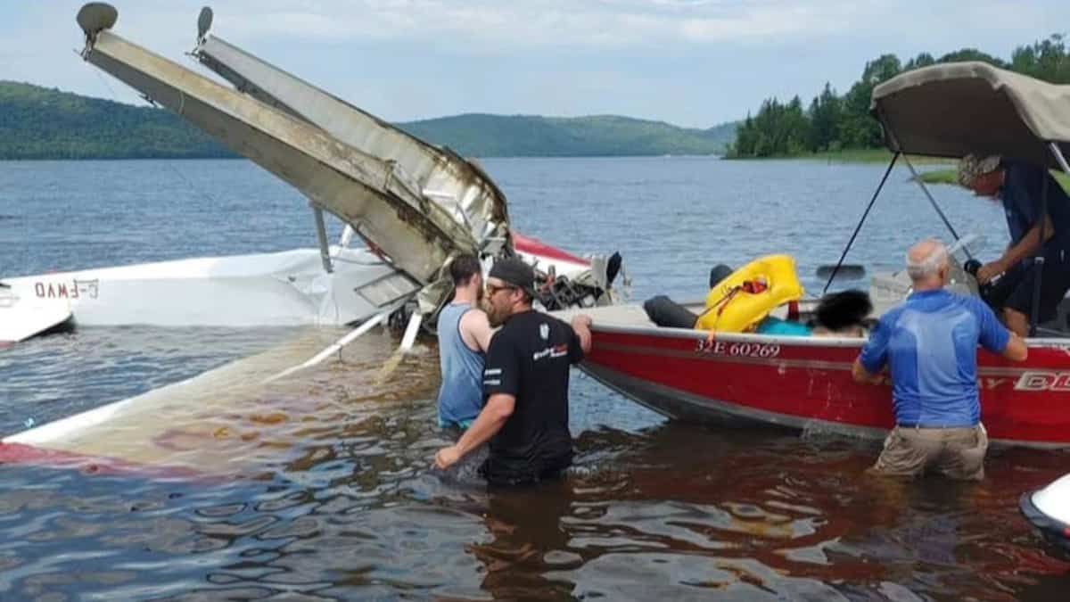EN IMAGES | Paul Byron sauve un pilote après un écrasement