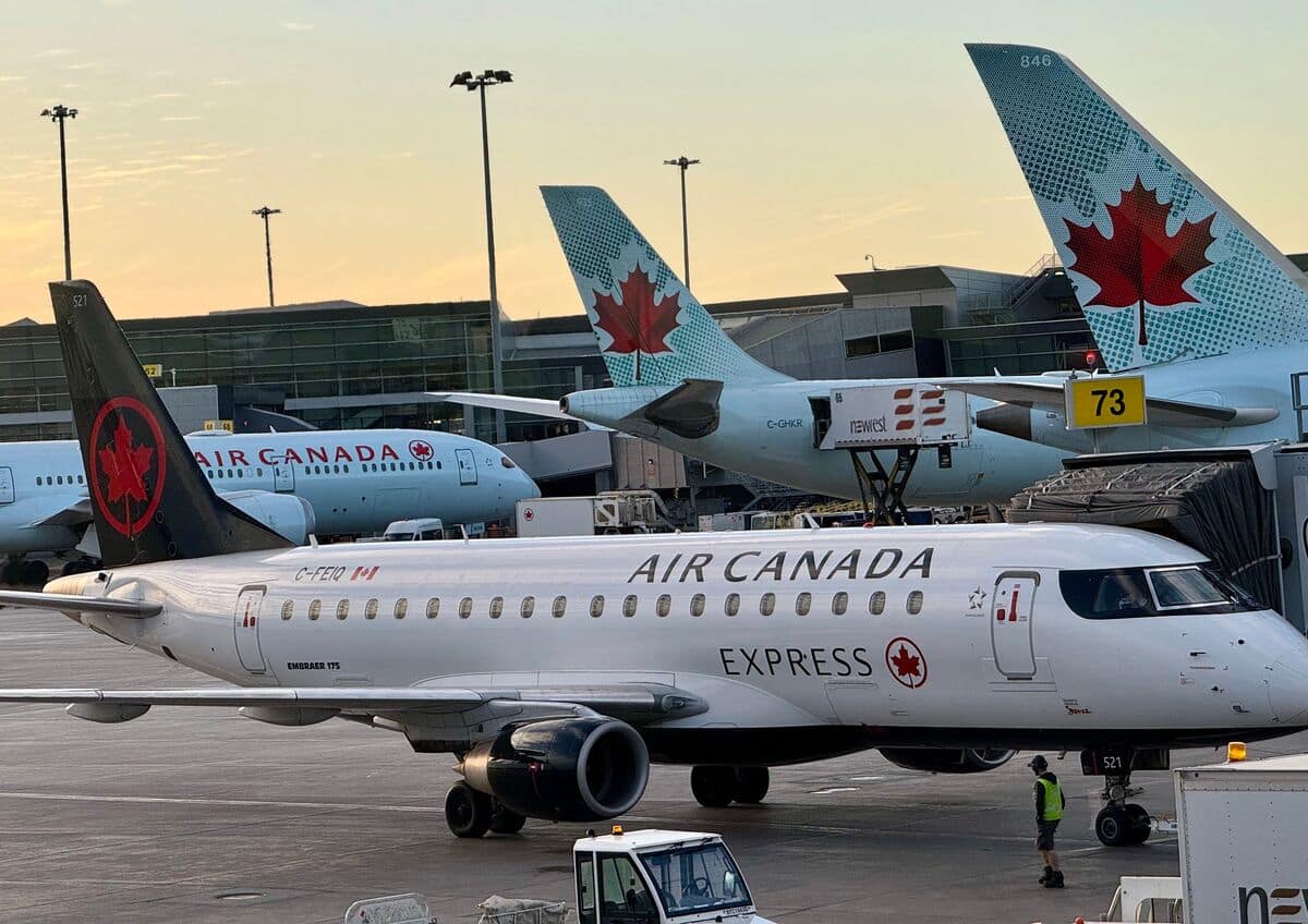 EN VID&Eacute;O | Un vol d&rsquo;Air Canada touch&eacute; par un probl&egrave;me de moteur