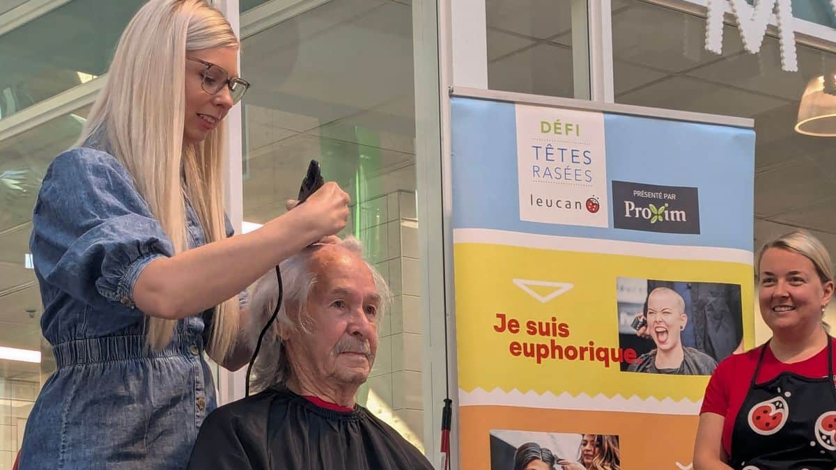 Defit Raser Ecole Une dizaine de personnes se font raser la tête au profit du 25e Défi ...