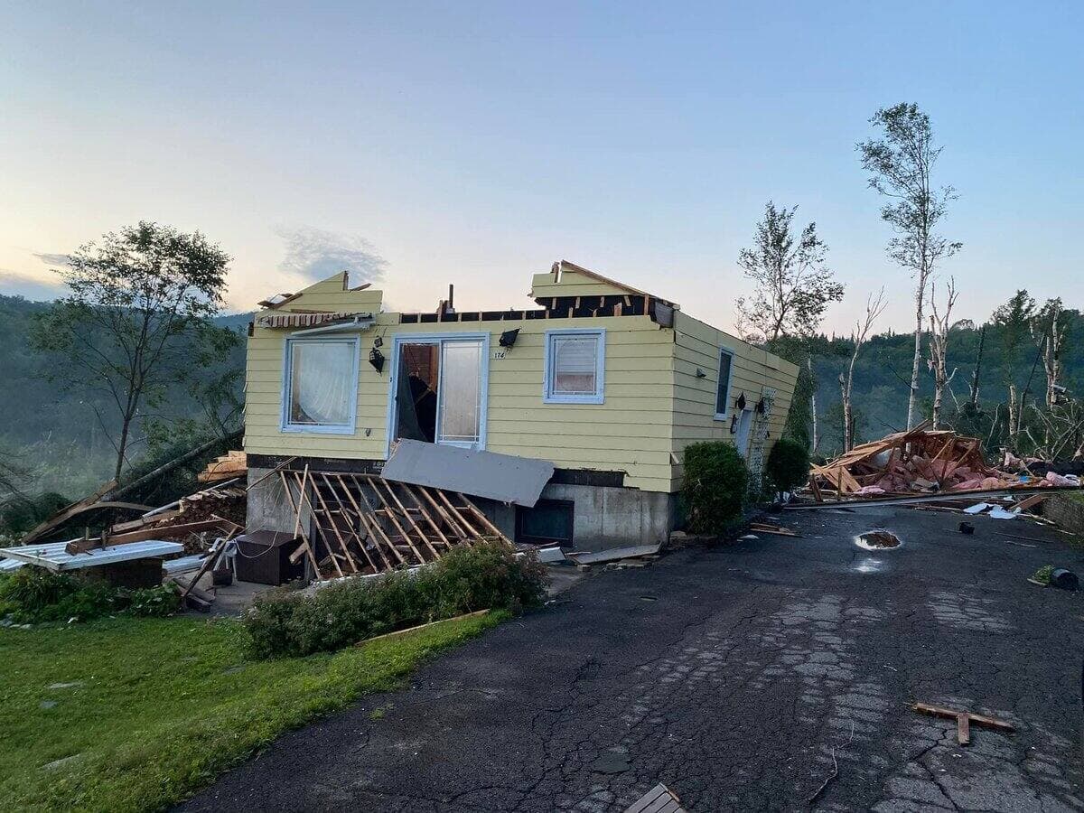EN IMAGES Tornade à SaintAdolphed’Howard TVA Nouvelles