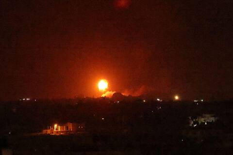 Israeli air strikes on Gaza after launching incendiary balloons