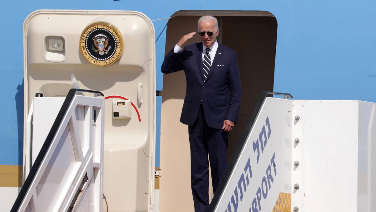 Vol historique de Biden d'Israël vers l'Arabie saoudite