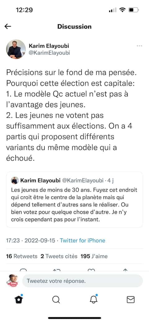 A star Conservative candidate invites young people to flee Quebec