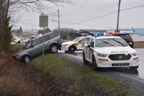 Vincent Diegel, a Lewis suspect, was arrested after a police chase that ended in a bend in the Saint-Helene-de-Bagot sector between Drummondville and Saint-Hyacinth.