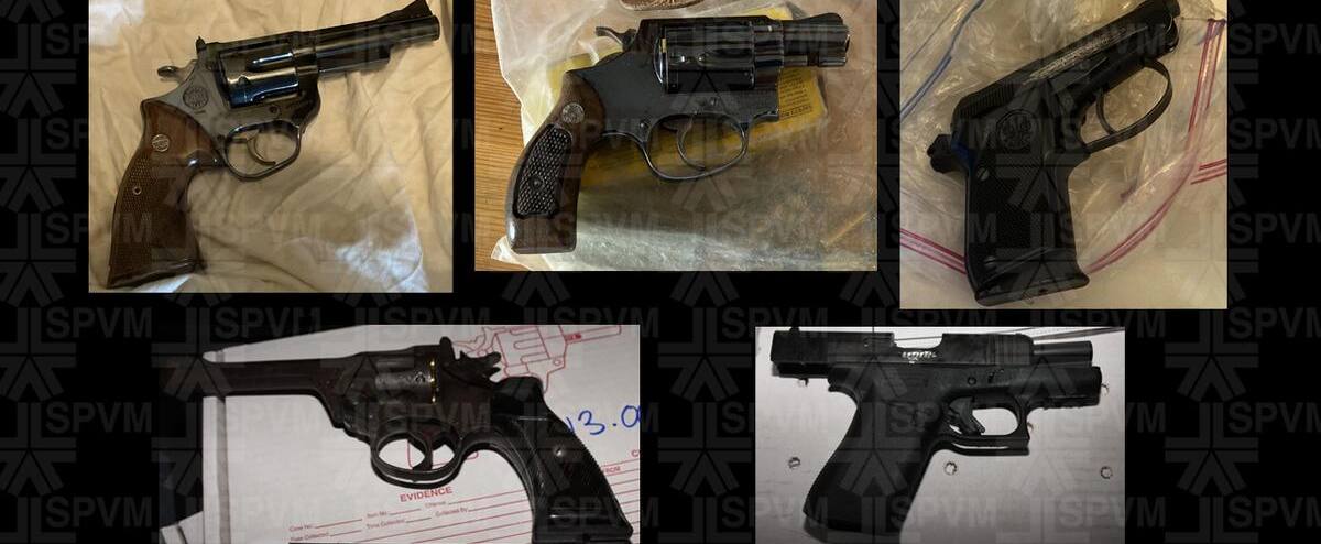 Deux opérations mènent à la saisie de cinq armes à feu à Montréal