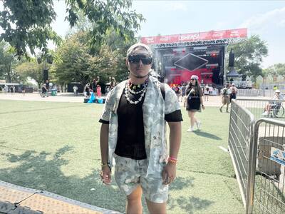 Aaron Gulart Ramírez (23), en Montreal, fue en el Festival Osheaga el 2 de agosto de 2025. Crédito: Félix Desjardins