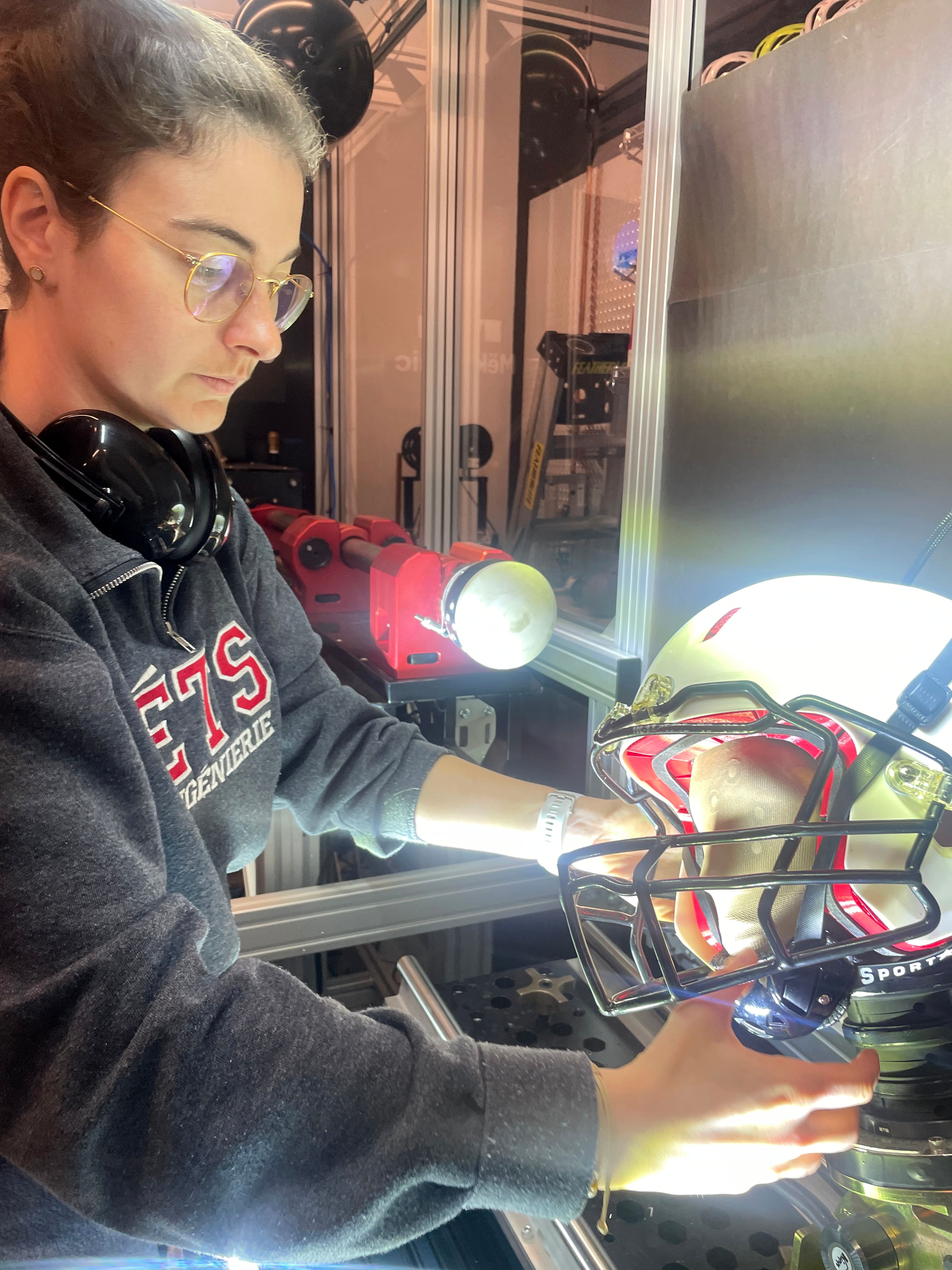 NFL Helmet Impact Testing