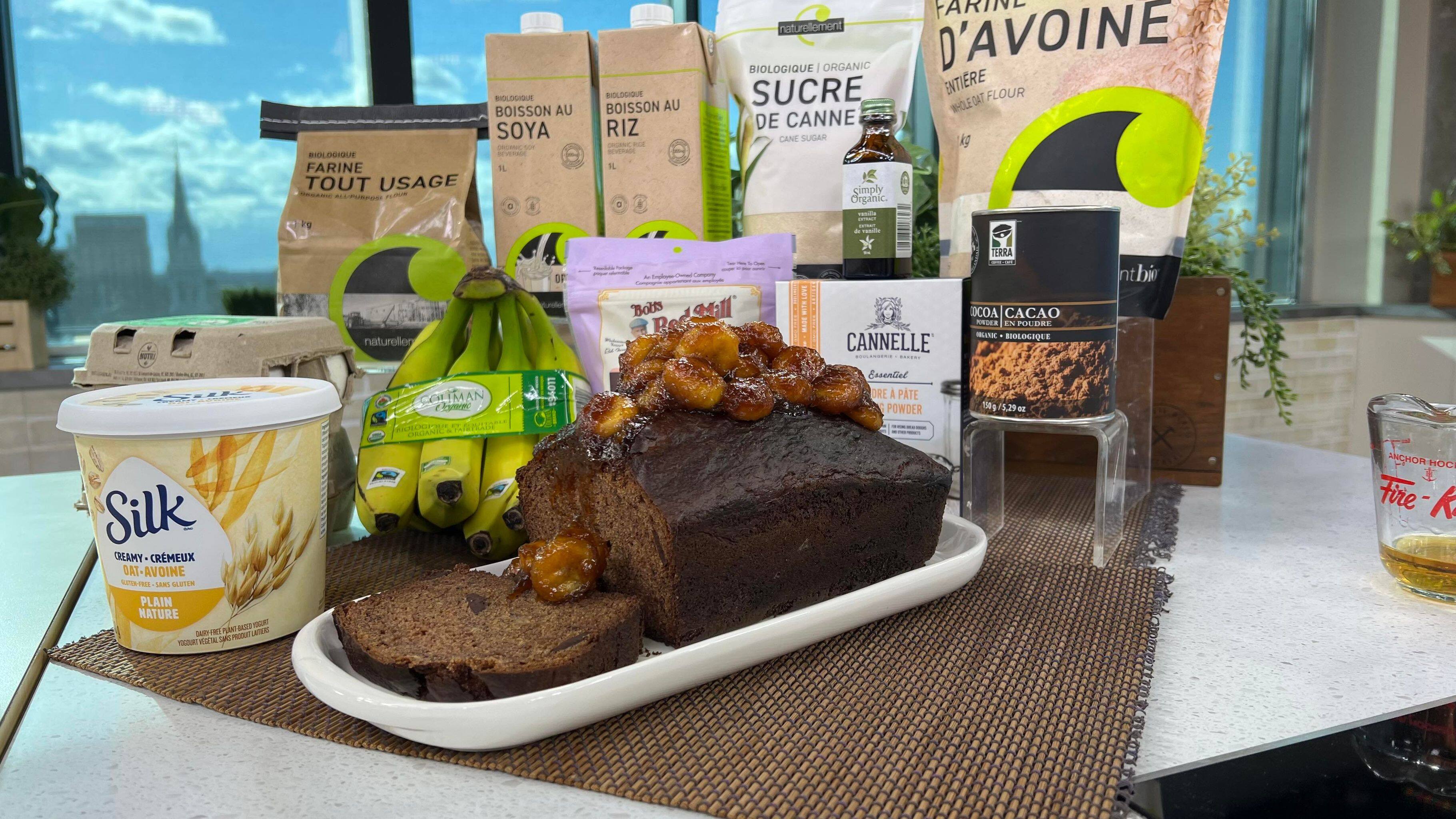 GÂTEAU AUX BANANES DOUBLE CHOCOLAT