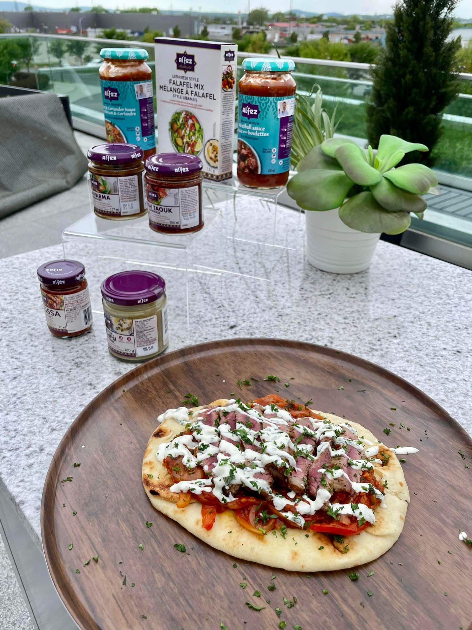 Steak de surlonge mariné façon Shawarma 