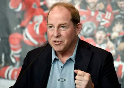 Jacques Tanguay y Patrick Roy, el 13 de junio, cuando anunciaron su salida de Remparts de Québec.