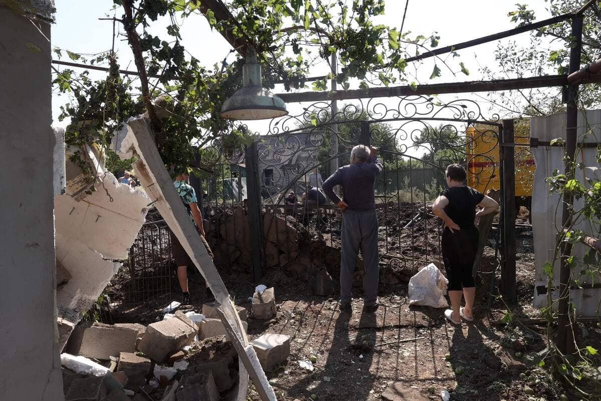 EN IMAGES | &laquo;Nous sommes en vie, c'est une bonne journ&eacute;e&raquo;, t&eacute;moigne une Ukrainienne