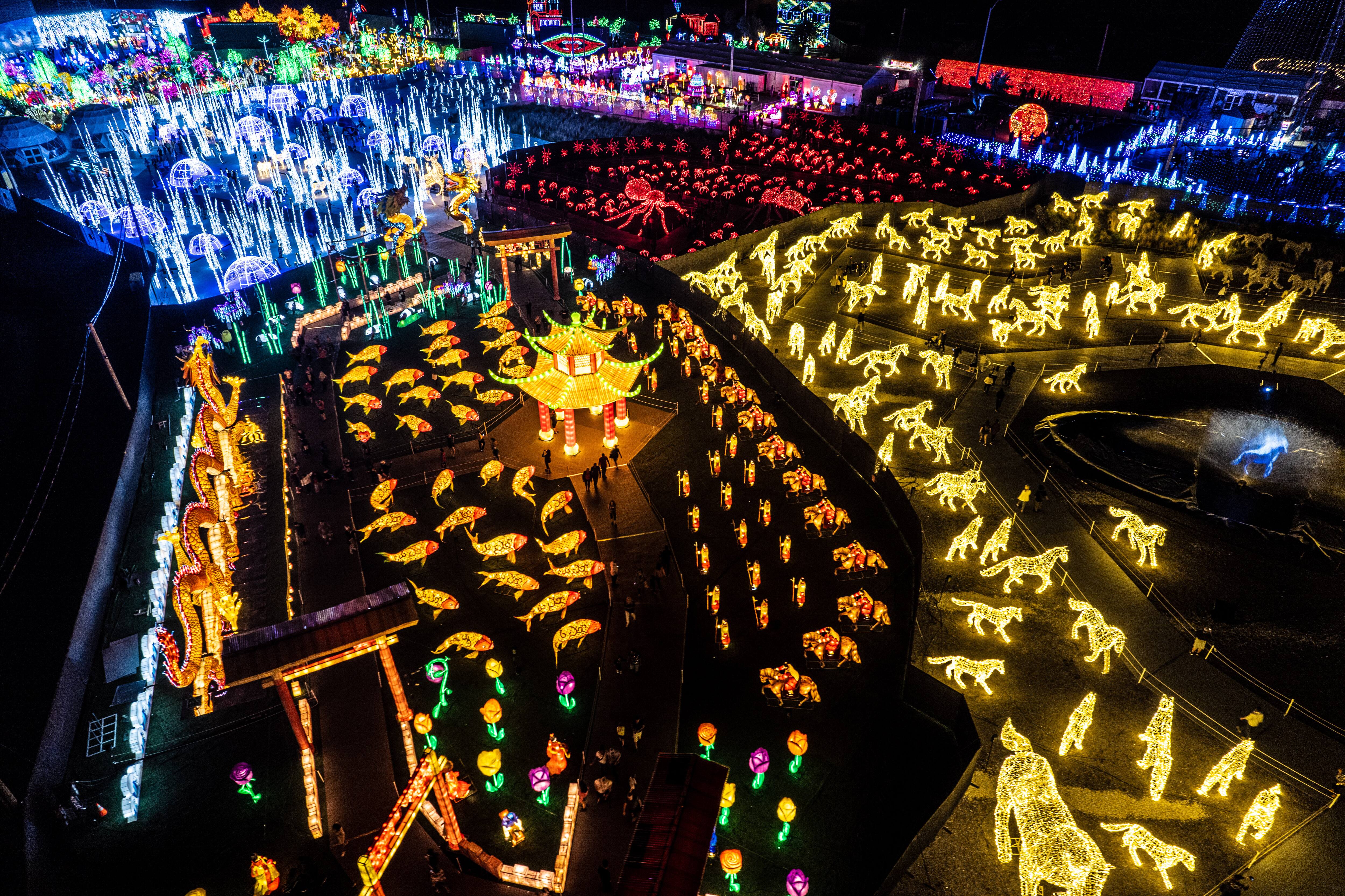 Ce parcours lumineux est l'activité parfaite